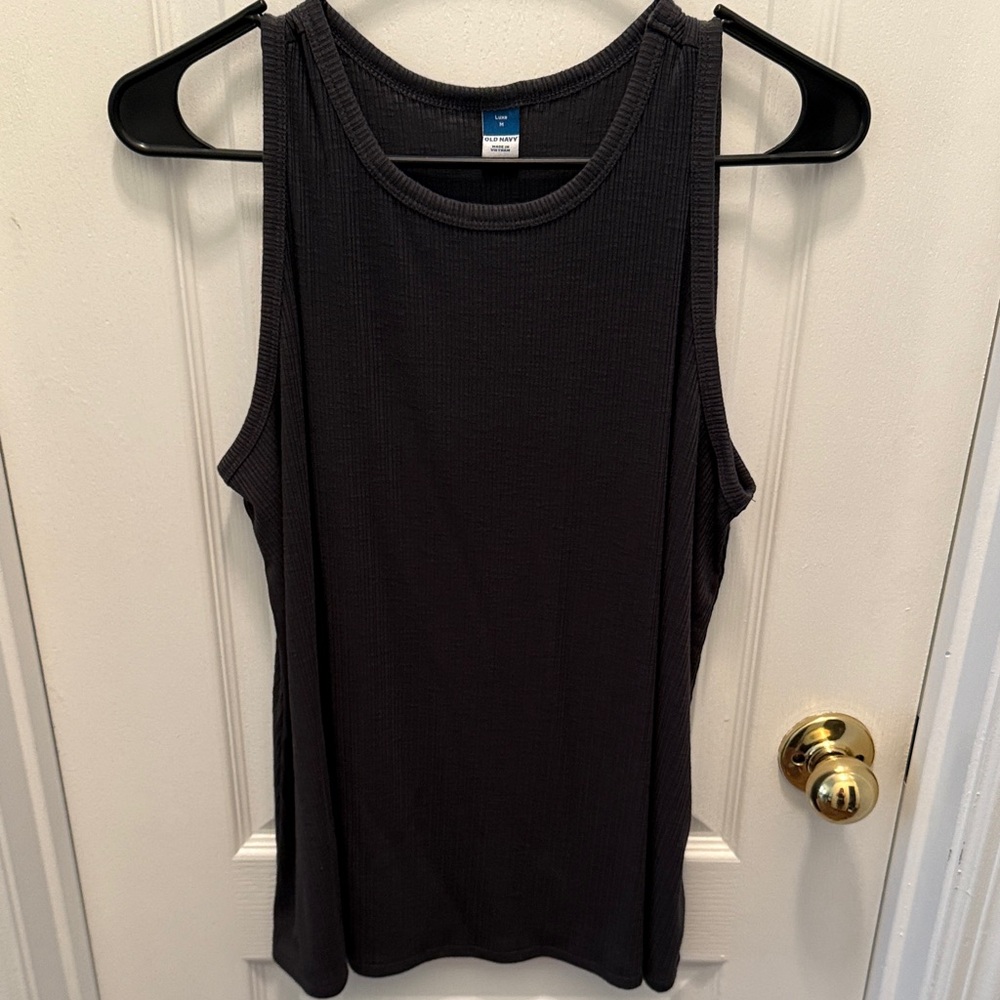 Women's Dark Gray Sleeveless Top